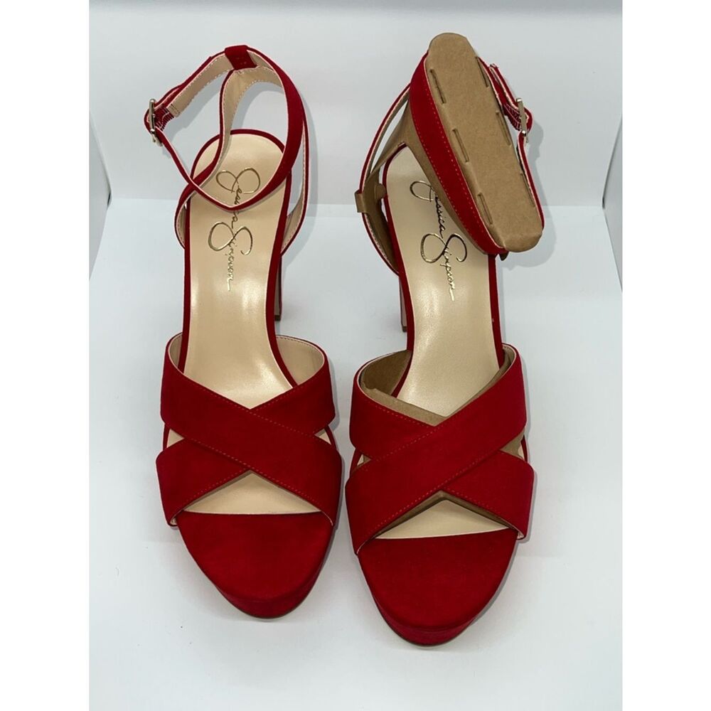Sexy Red High Heel Platform Pumps By Jessica Simpson. Size 12!!!!! - Picture 7 of 9